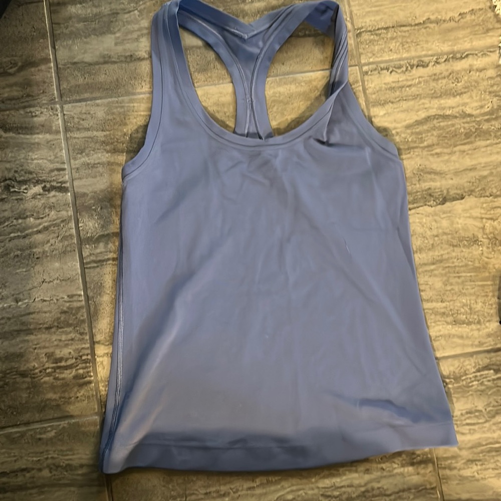 blue lululemon tank top